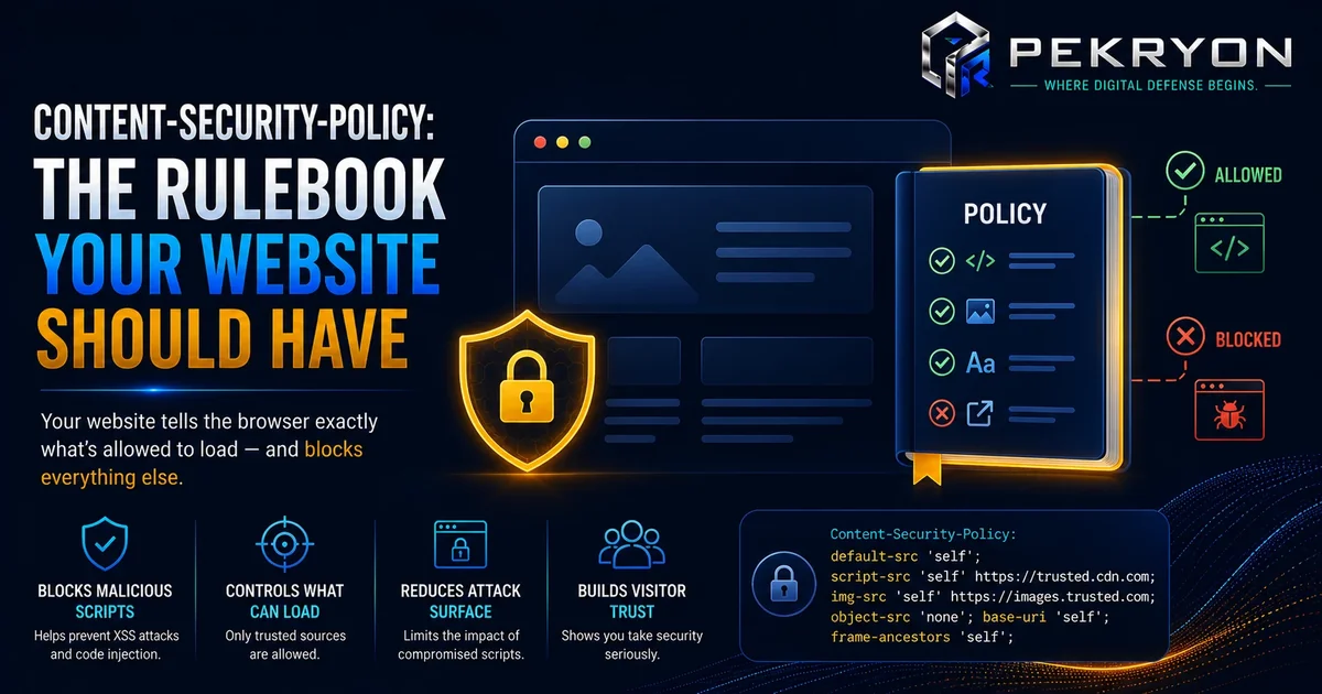 Content-Security-Policy: Why Your Website Needs One