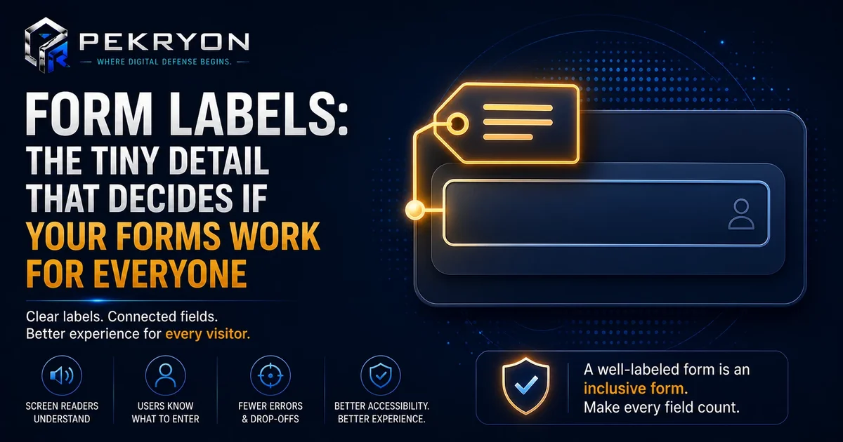 Form Labels: The Small Fix Big Websites Miss