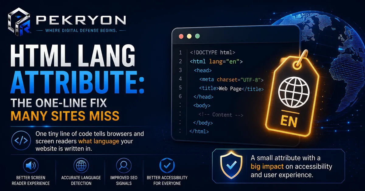 HTML Lang Attribute: Why This Tiny Tag Matters