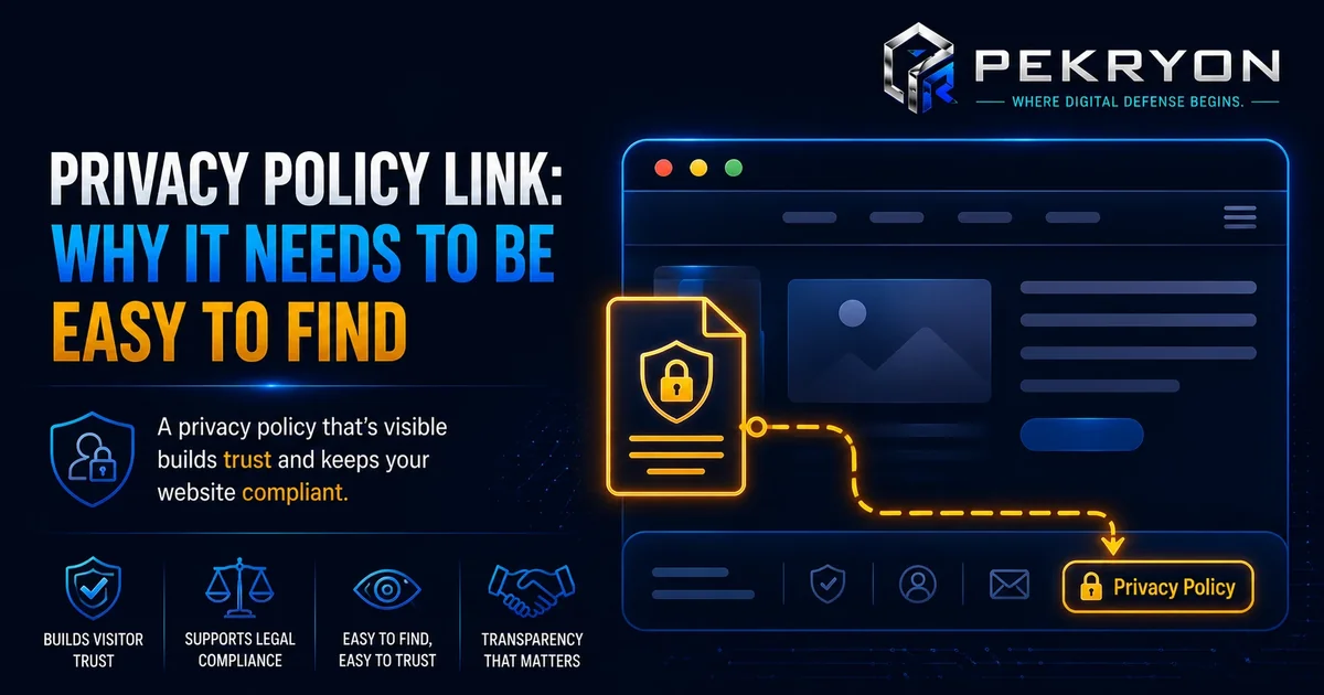 Privacy Policy Link: Why Every Site Needs One
