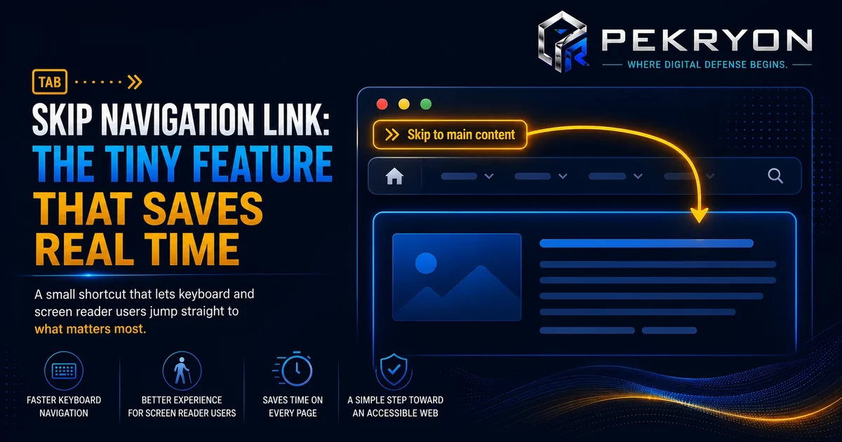 Skip Navigation Link: A Tiny Fix, A Big Relief
