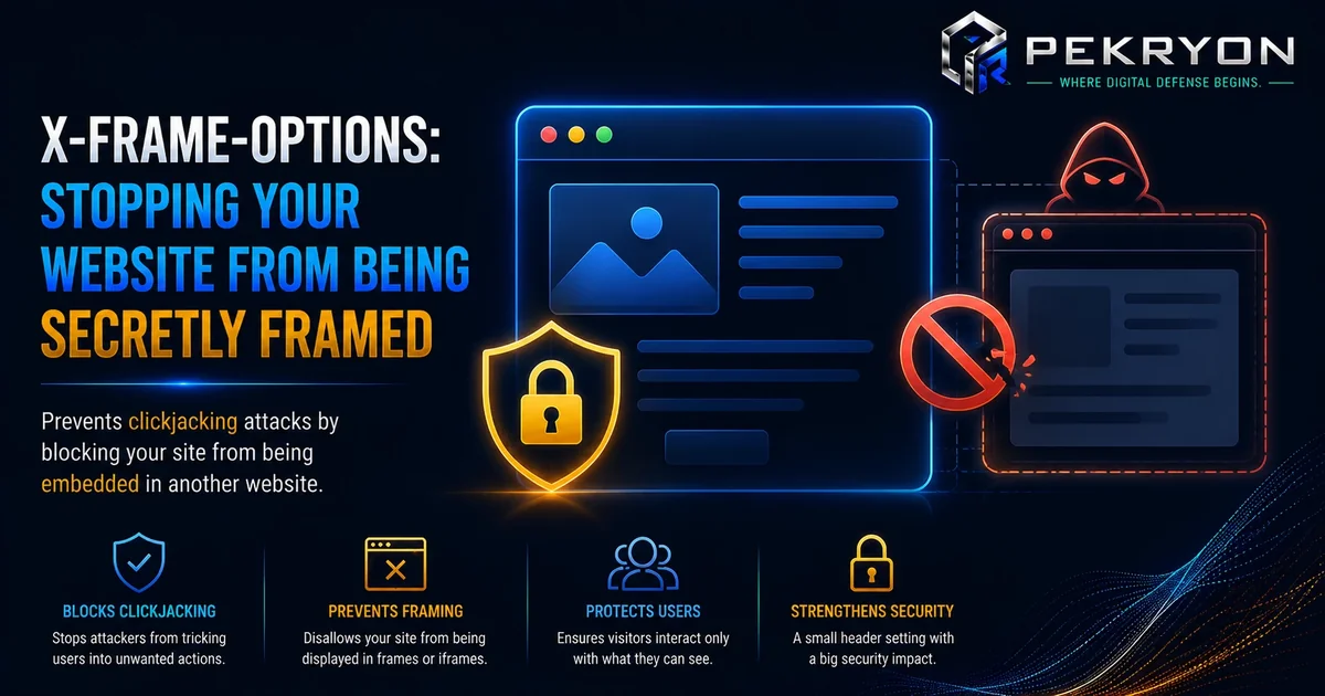 X-Frame-Options: Stop Your Website From Being Hijacked